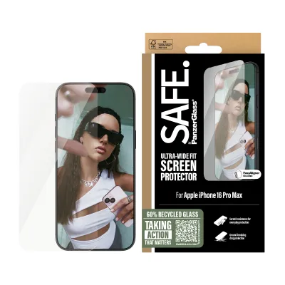 PanzerGlass SAFE by PG Scrn iPhone 16P 6.9Inch UWF Protector de PanzerGlass SAFE by PG Scrn iPhone 16P 6.9Inch UWF Protector de