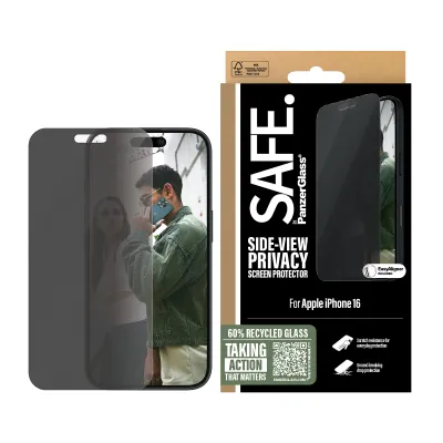 PanzerGlass SAFE by PG Priv Scrn iPhone 16 6.1 UWF Protector de PanzerGlass SAFE by PG Priv Scrn iPhone 16 6.1 UWF Protector de
