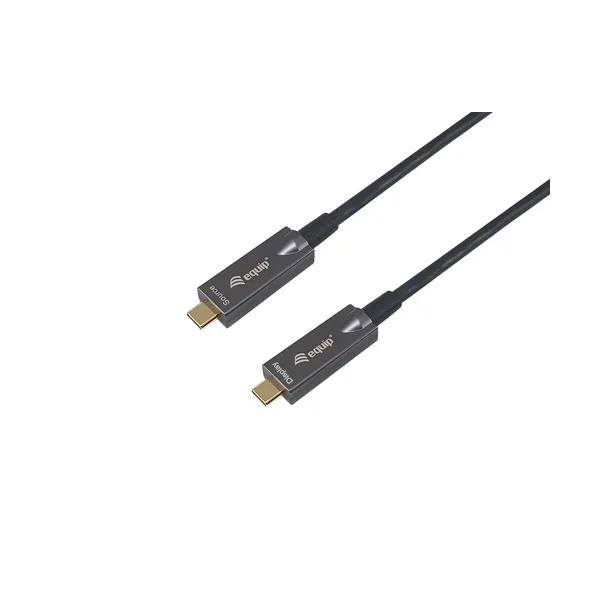 Equip 119461 Cable óptico activo USB-C a C, M/M, 5,0m, PD 60W, 4K/60Hz, 10Gbps, Vídeo+Datos+PD
