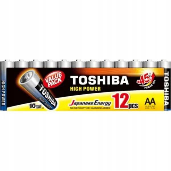 Pack de 20 Pilas AA Toshiba High Power LR6/ 1.5V/ Alcalinas