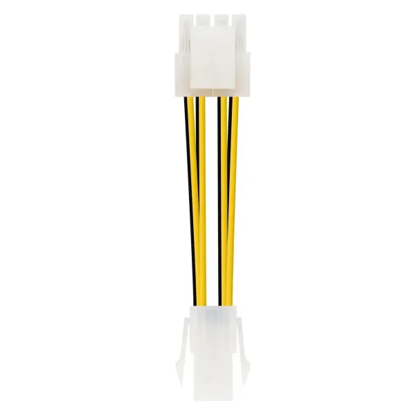 Nanocable Cable Duplicador de Alimentación CPU 4 Pines Hembra a 4+4 Pines Macho 15cm