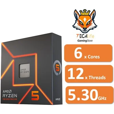 AMD Ryzen 5 7600X 4.7 GHz Box sin Ventilador