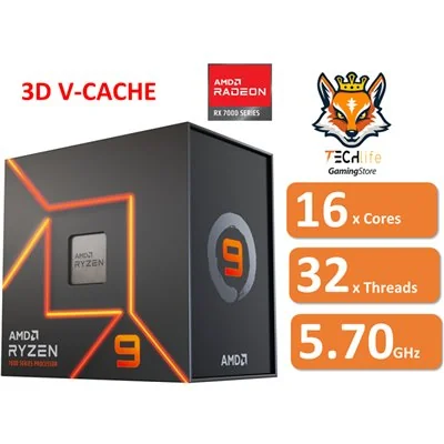 AMD Ryzen 9 7950X3D 4.2 GHz/5.7 GHz AMD Ryzen 9 7950X3D 4.2 GHz/5.7 GHz