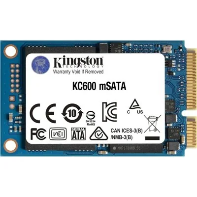 Kingston KC600 SSD 256GB mSATA 6GB/s a 550MB/s 3D TLC NAND