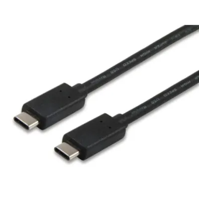 Equip Cable USB Tipo C a Tipo C Macho 1m Negro