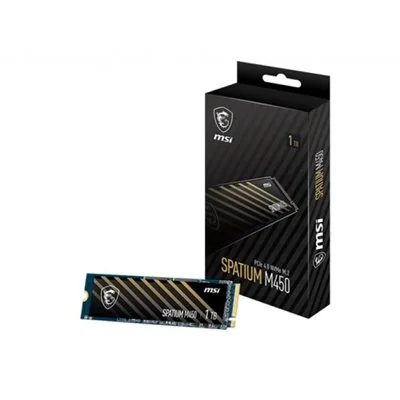 Disco Duro MSI SPATIUM M450 1TB Disco SSD 3400MB/s NVMe PCIe Disco Duro MSI SPATIUM M450 1TB Disco SSD 3400MB/s NVMe PCIe