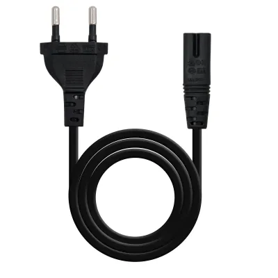 Nanocable Cable de Alimentación Forma 8 CEE7/16 - C7 1.5m Negro