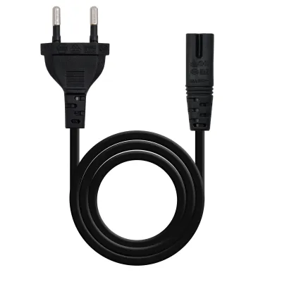 Nanocable Cable de Alimentación Forma 8 CEE7/16 - C7 1.5m Negro