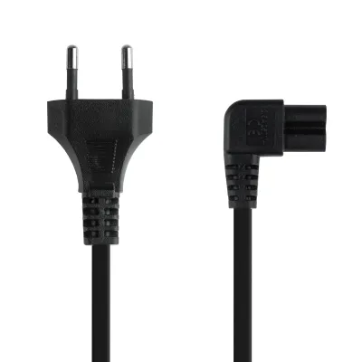 Nanocable Cable de Alimentación Acodado CEE7 Macho a C7 Hembra
