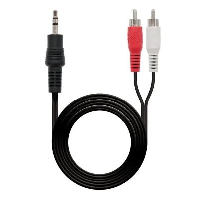 NanoCable Cable Audio Estéreo Jack 3.5 a 2xRCA Macho/Macho 1.5m