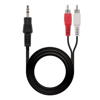 NanoCable Cable Audio Estéreo Jack 3.5 a 2xRCA Macho/Macho 1.5m