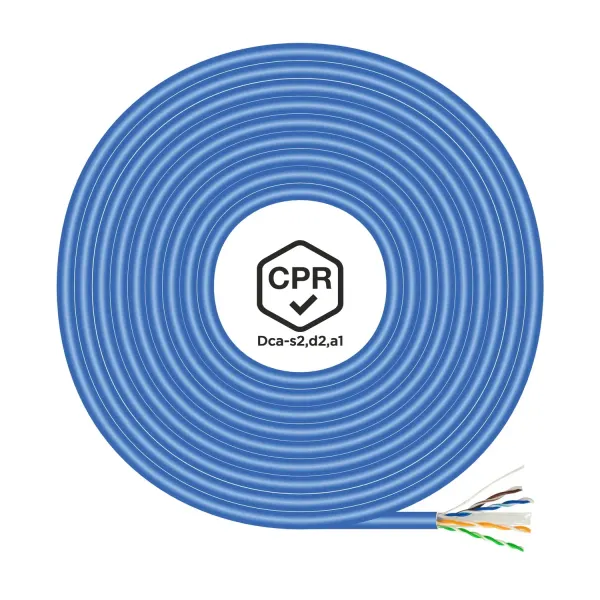 Aisens A135-0663 Bobina Cable de Red RJ45 Cat.6 UTP AWG24 LSZH CPR DCA 305m Azul 