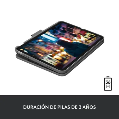 Logitech Slim Folio Funda Gris con Teclado para iPad 10th
