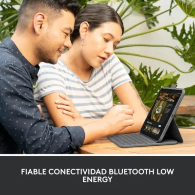 Logitech Slim Folio Funda Gris con Teclado para iPad 10th