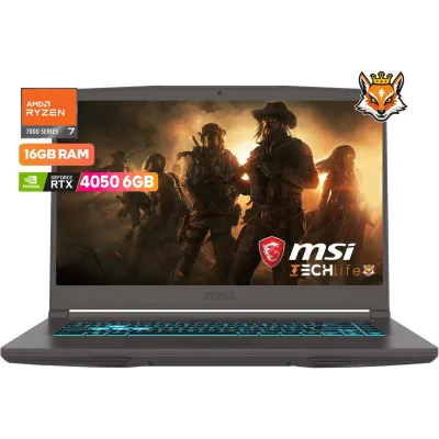 Portátil MSI Thin A15 B7VE-040XES AMD Ryzen 7 7735HS/16GB/512GB Portátil MSI Thin A15 B7VE-040XES AMD Ryzen 7 7735HS/16GB/512GB