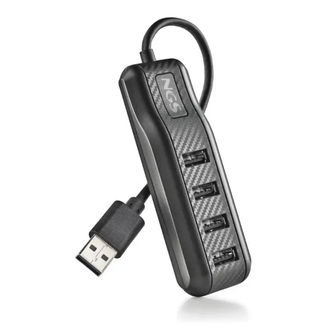 NGS PORT 2.0 Hub 4x USB 2.0 Negro