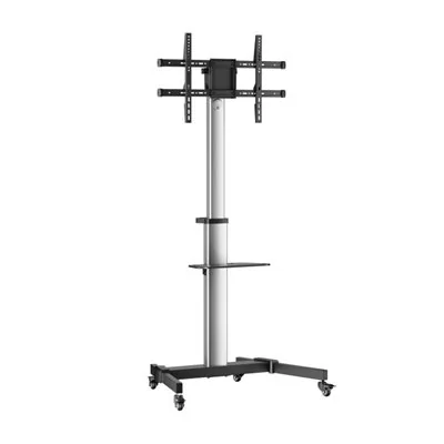 Aisens FT86TRE-197 Soporte de Suelo con Rueda, Bandeja DVD para