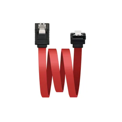 Nanocable Cable SATA Acodado con Anclajes Macho/Macho 0.5m Rojo