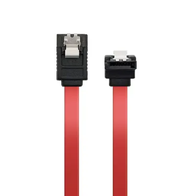 Nanocable Cable SATA Acodado con Anclajes Macho/Macho 0.5m Rojo