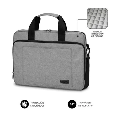 Subblim Air Padding Maletín para Portátil hasta 14" Gris