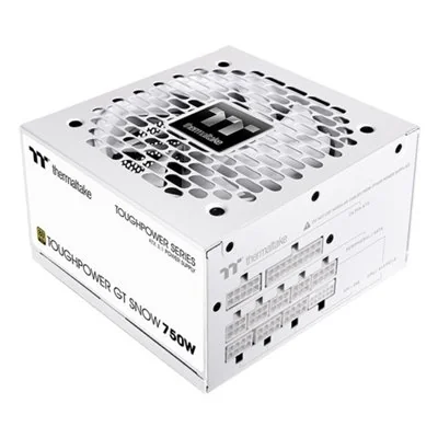 Thermaltake Toughpower GT SNOW 750W Blanco nieve PCIe 5.0 ATX Thermaltake Toughpower GT SNOW 750W Blanco nieve PCIe 5.0 ATX