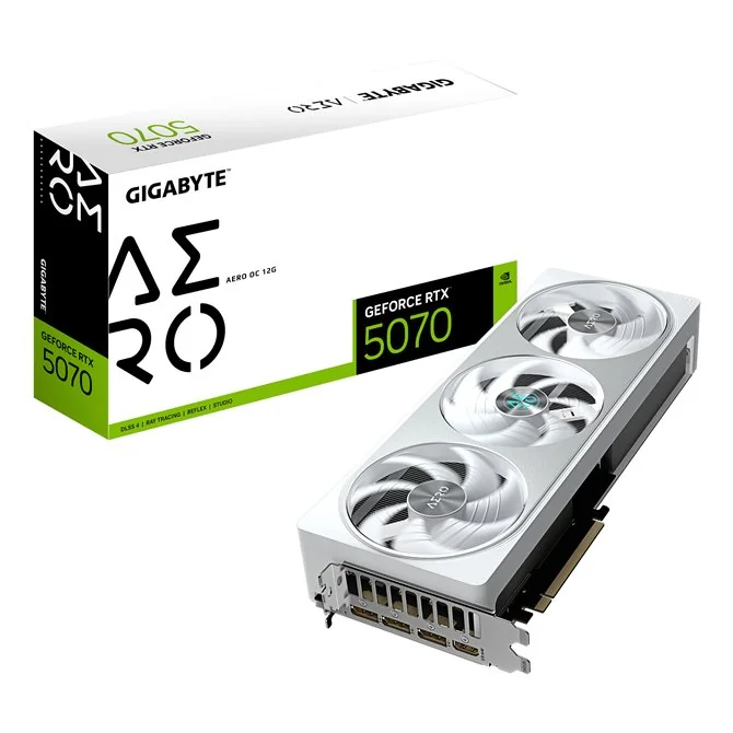 GIGABYTE GeForce RTX 5070 AERO OC 12GB GDDR7