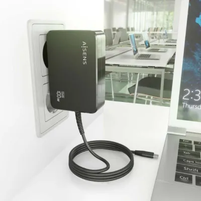 Cargador de Portátil GaN Aisens ASCH-1PD100WL50-BK USB Tipo-C/