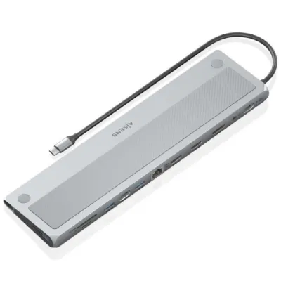 Docking USB Tipo-C Aisens ASUC-12P020-GR/ 2xHDMI/ 3xUSB/ 1xUSB