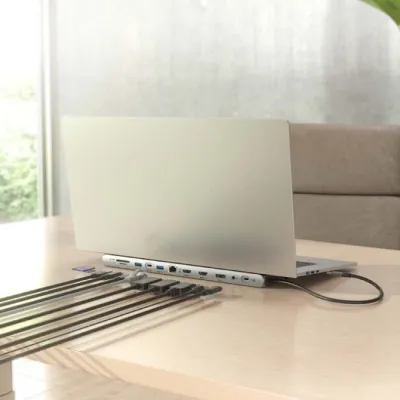 Docking USB Tipo-C Aisens ASUC-12P020-GR/ 2xHDMI/ 3xUSB/ 1xUSB