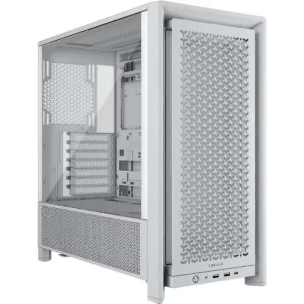 Torre PC Corsair FRAME 4000D Semi Torre E-ATX Cristal Templado USB-C Blanca