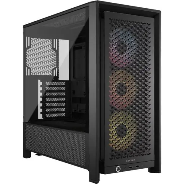 Torre PC Corsair FRAME 4000D RS ARGB Semi Torre E-ATX Cristal Templado USB-C Negra