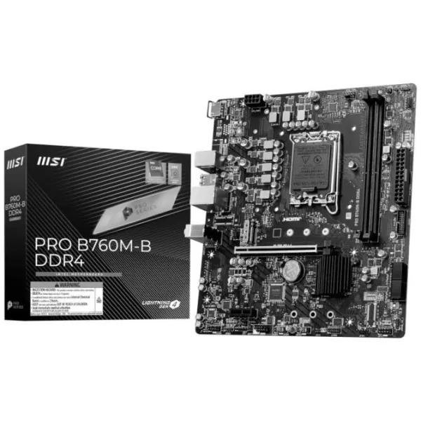 Msi placa base pro b760m-b ddr4 matx lga1700
