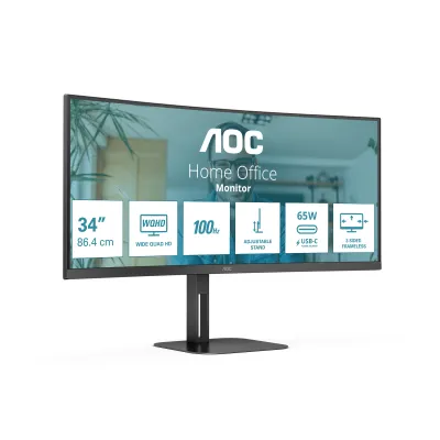 AOC V5 CU34V5C/BK LED display 86,4 cm (34") 3440 x 1440 Pixeles