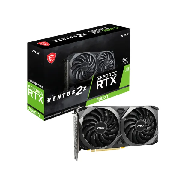 MSI Ventus 2x Black Geforce RTX 3060 Ti 12GB OC GDDR6