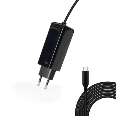 Cargador Automatico Portatil Gan Usb-c Pd 3.0 100w Cubico Negro