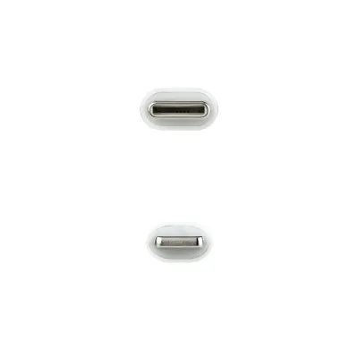 Nanocable Cable Lightning Macho a USB-C Macho 1m Blanco