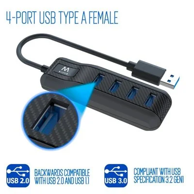Ewent ew1138 hub 4 puertos usb 3.1 gen1 (usb 3.0) Ewent ew1138 hub 4 puertos usb 3.1 gen1 (usb 3.0)