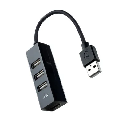 Nanocable 10.16.4404 Hub 4x USB 2.0 Negro