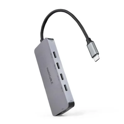 Hub USB Tipo-C Nanocable 10.16.4505/ 4xUSB Tipo-C/ 1xUSB Tipo-C Hub USB Tipo-C Nanocable 10.16.4505/ 4xUSB Tipo-C/ 1xUSB Tipo-C