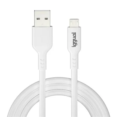 Iggual cable usb-a/micro-usb 100 cm blanco Iggual cable usb-a/micro-usb 100 cm blanco