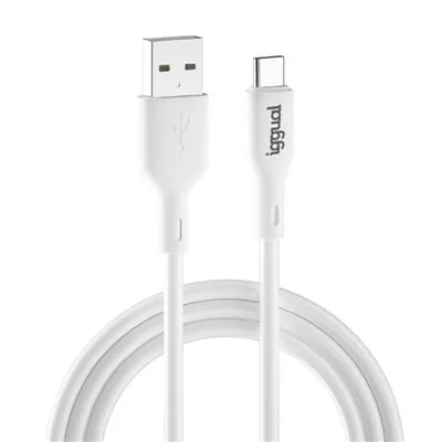 Iggual cable usb-a/usb-c 100 cm blanco