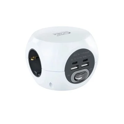 Nanocable Base 3 Tomas + 4 USB Nanocable Base 3 Tomas + 4 USB