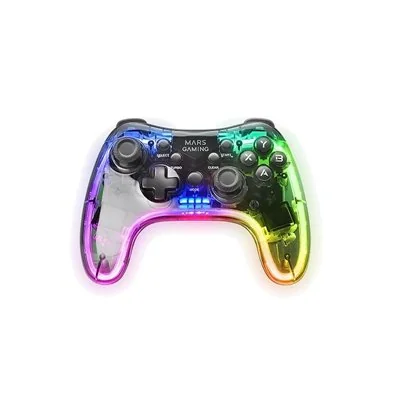 Mars Gaming MGP-24 Mando Inalámbrico 2.4GHz Neón RGB para Mars Gaming MGP-24 Mando Inalámbrico 2.4GHz Neón RGB para