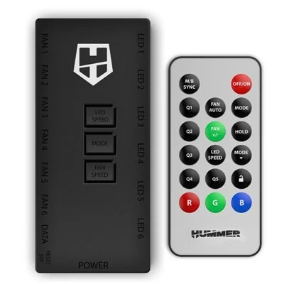 Nox Hummer Hub Controlar Remoto para Ventiladores A-RGB