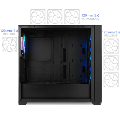 Torre PC Nox Hummer PLASMA Mid Tower ARGB Frontal Torre PC Nox Hummer PLASMA Mid Tower ARGB Frontal