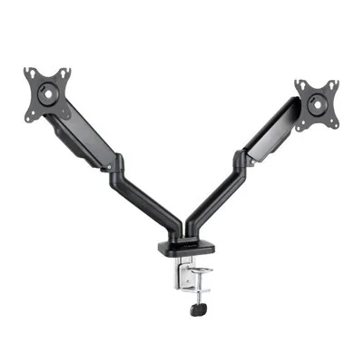 TooQ Soporte de Mesa para 2 Pantallas 17"-32" Negro
