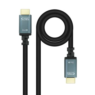 Nanocable Cable HDMI 2.1 Iris 8K Macho/Macho 3m Negro Nanocable Cable HDMI 2.1 Iris 8K Macho/Macho 3m Negro