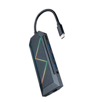 Nanocable Hub 9 en 1 USB-C a USB/USB-C/HDMI/RJ45/Lector Nanocable Hub 9 en 1 USB-C a USB/USB-C/HDMI/RJ45/Lector