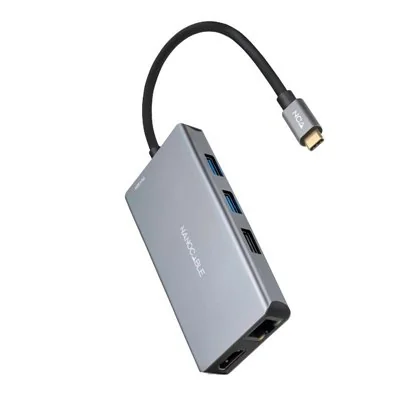 Nanocable Docking Hub 9 en 1 USB-C a HDMI/RJ45/USB 3.2/USB-C