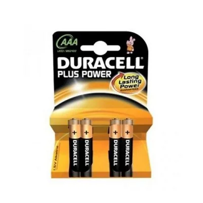 Pack de 4 Pilas AAA Duracell Plus MN2400/ 1.5V/ Alcalinas Pack de 4 Pilas AAA Duracell Plus MN2400/ 1.5V/ Alcalinas